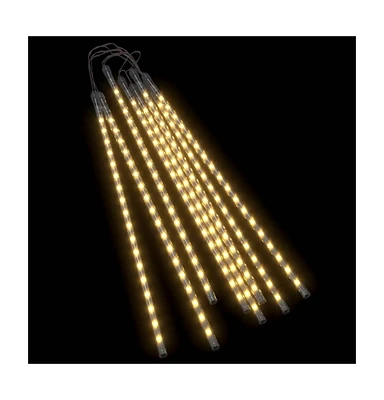 vidaXL Meteor Lights 8 pcs 2 ft Warm White 288 LEDs Indoor Outdoor