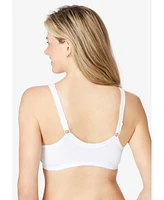 Comfort Choice Plus Cotton Front-Close Wireless Bra