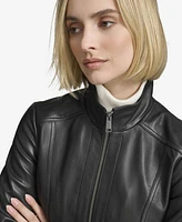 Andrew Marc Women's Rowan Leather Racer Jacket