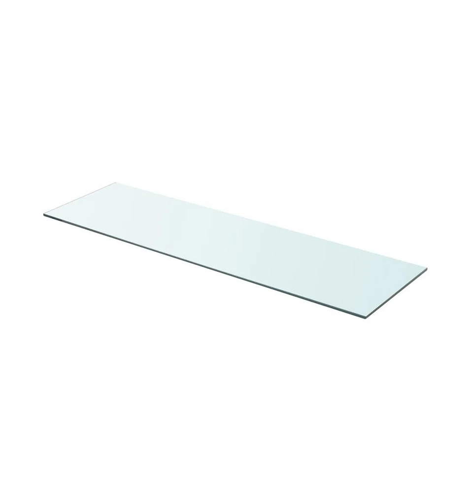 vidaXL Shelf Panel Glass Clear 35.4"x9.8"