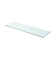 vidaXL Shelf Panel Glass Clear 35.4"x9.8"