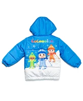 CoComelon Baby Boys Jj Cody Nico Zip Up Fashion Winter Coat Puffer Jacket