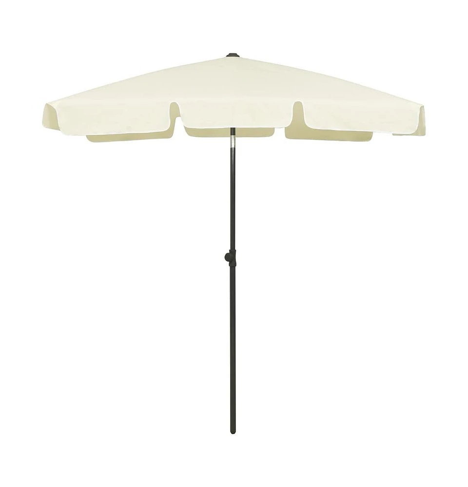 vidaXL Beach Umbrella Sand Yellow 70.9"x47.2"