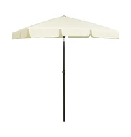 vidaXL Beach Umbrella Sand Yellow 70.9"x47.2"