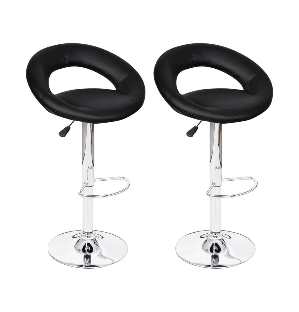 vidaXL Bar Stools 2 pcs Faux Leather