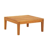 vidaXL Patio Table 25.2"x25.2"x11.4" Solid Acacia Wood