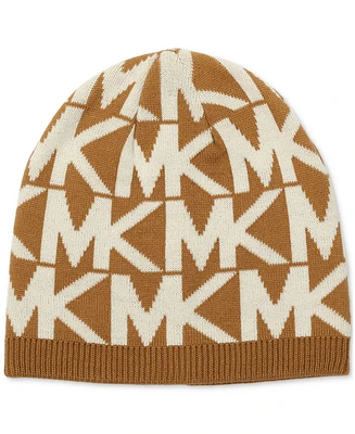 Michael Kors Major Mk Repeating Logo Knit Beanie