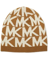 Michael Kors Major Mk Repeating Logo Knit Beanie