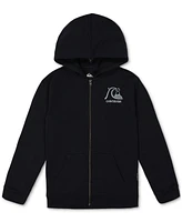 Quiksilver Big Boys Retro Logo-Print Full-Zip Fleece Hoodie