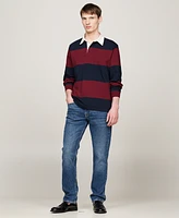 Tommy Hilfiger Men's Regular-Fit Stripe Rugby Sweatshirt