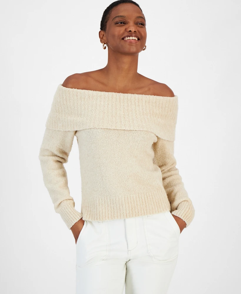 And Now This Women's Marilyn Off-The-Shoulder Sweater, Created for Macy's