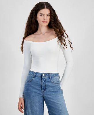 And Now This Women's Double-Layered Off-The-Shoulder Bodysuit, Created for Macy's