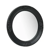 vidaXL Wall Mirror Baroque Style 19.7" Black