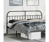 Metal Headboard Black 76"