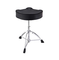 Yescom Saddle Drum Throne Drummer Stool Round Seat Chair Adjustable Height Folding Stand Large