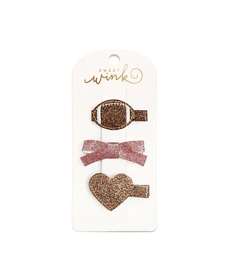 Sweet Wink Girls Football Love Clip Set