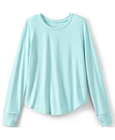 Lands' End Girls Long Sleeve Active Tee