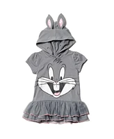 Looney Tunes Girls Bugs Bunny Cosplay T-Shirt Dress and Leggings Outfit Set to