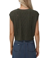 Frye Women's Cotton Sleeveless Distressed Crewneck Sweater