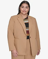 Dkny Plus Notched-Collar One-Button Jacket