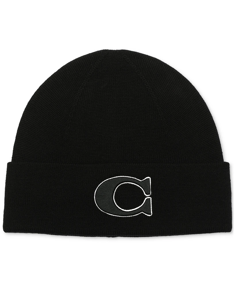 Coach Men's Varsity Logo Beanie