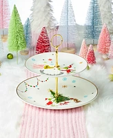 Lenox Grinchmas 2-Tiered Server