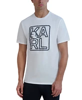 Karl Lagerfeld Paris Men's Slim-Fit Chain Logo T-Shirt