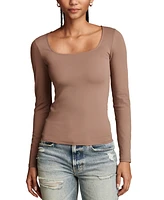 Lucky Brand Women's Contour Long-Sleeve Top