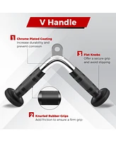 Givimo 3-Piece Cable Machine Attachment Set for Home Gym