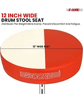 5 Core Drum Throne Padded Adjustable Guitar Stool Drummer Seat for Adults & Kids