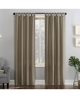 No. 918 Clifford Heathered Texture Semi-Sheer Tab Top Curtain Panel