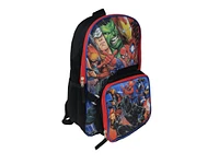 Marvel Avengers Spider-Man Thor Hulk 16" Backpack & Insulated Lunch Bag - Assorted pre