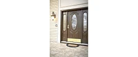 Superio Non-Slip Welcome Doormat for Entry, 18" x 30", Half Circle Mat