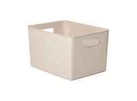 Superio Decorative Plastic Storage Bin for Home, Eco-Friendly