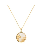 Freya Rose Cancer, Gold Zodiac Necklace