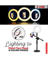 5 Core 6 Inch Ring Light with Phone Mount Dimmable Selfie Led Circle Lights - Ring Mob St