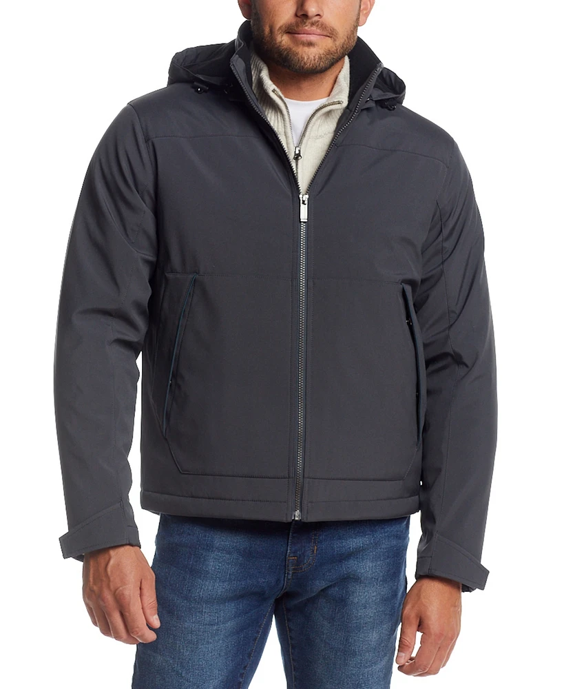 Weatherproof Men's Flex Tech Hooded Shirt Jacket