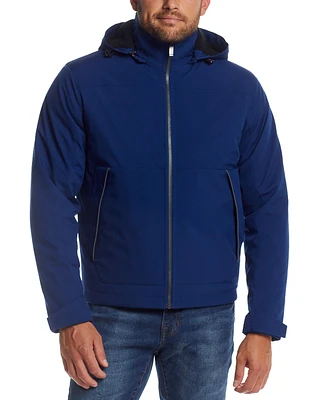 Weatherproof Men's Flex Tech Hooded Shirt Jacket