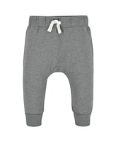 Gerber Baby Boys Navy and Grey Premium Joggers, 3-Pack