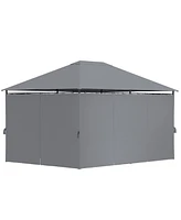 Streamdale Furniture Outdoor Patio Gazebo Canopy with 6 Removable Sidewalls