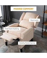 Streamdale Furniture Massage Recliner Sofa Chair with Heat Function, Remote, Cream