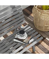 Aluminum Slatted Park Bench: 48.5" for Garden, Patio, Deck