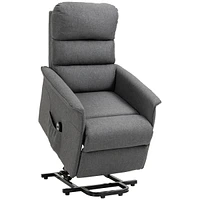 Streamdale Furniture Electric Lift Recliner for Seniors with Remote & Pockets, Gray