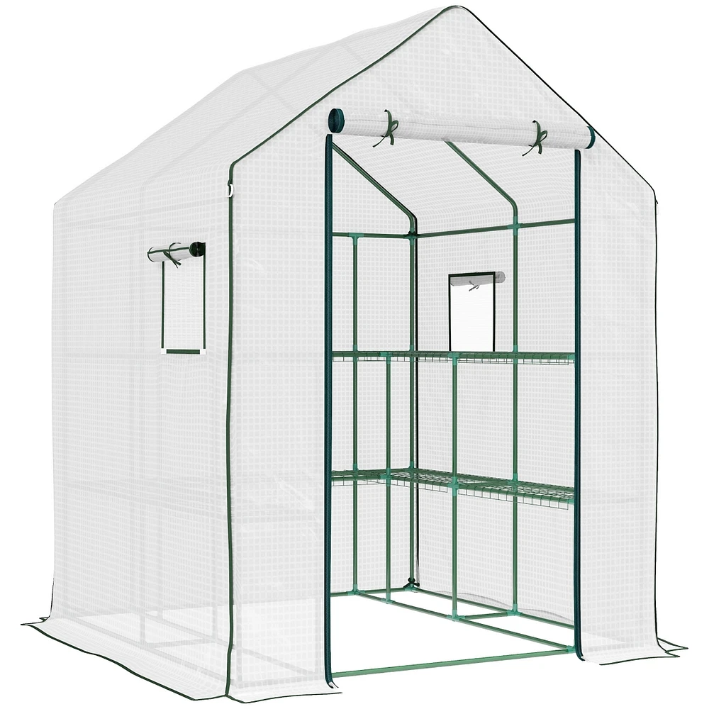 Simplie Fun Portable Greenhouse: 4.6' x 4.7' with Shelves