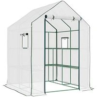 Streamdale Furniture Portable Greenhouse: 4.6' x 4.7' with Shelves