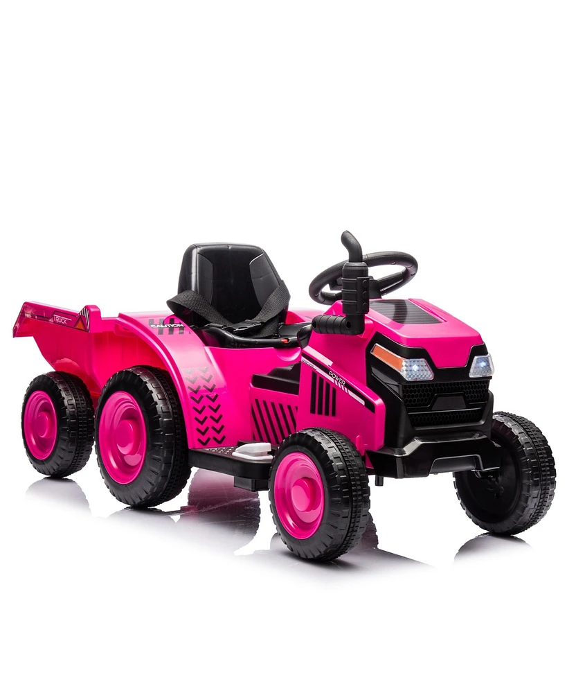 Streamdale Furniture Black Knight Ride-On Tractor for Kids