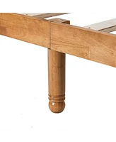 Queen Platform Bed Frame: Headboard, No Box Spring Required