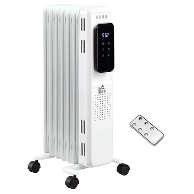 Simplie Fun Compact 24" Electric Space Heater with Timer and Remote