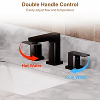 Casainc Drop-In 2-handle Bathroom Faucet with Drain Assembly