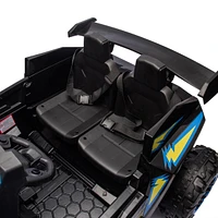 Kids 24V Electric Ride-On Police Car w/Parental Control